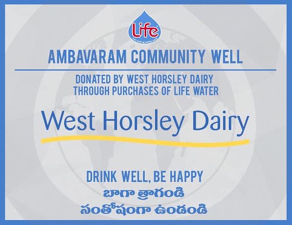 Ambavaram Community Well donations